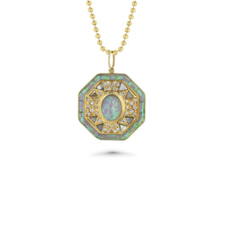 Alana Opal Charm Necklace - The Particulars