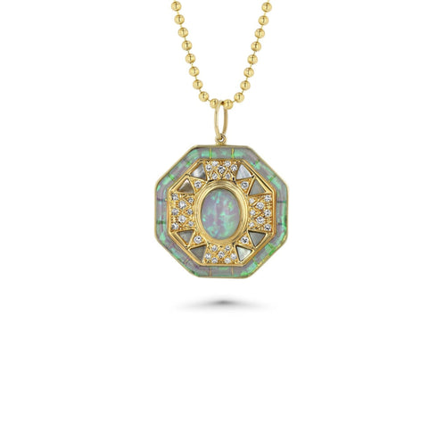 Alana Opal Charm Necklace - The Particulars