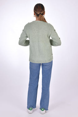 AVA Cotton Button Front Cardigan - The Particulars