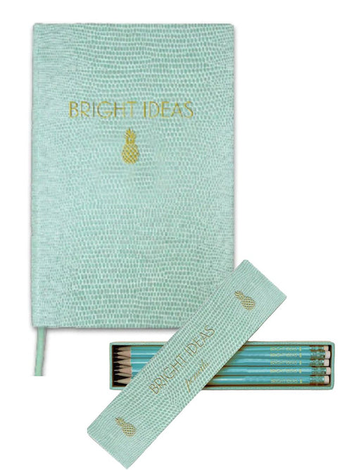 Gift Set Bright Ideas pocket book + pencils - The Particulars