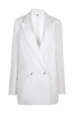 Nomade Suit Jacket in White - The Particulars
