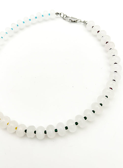 Peta White Jade Collar Necklace - The Particulars