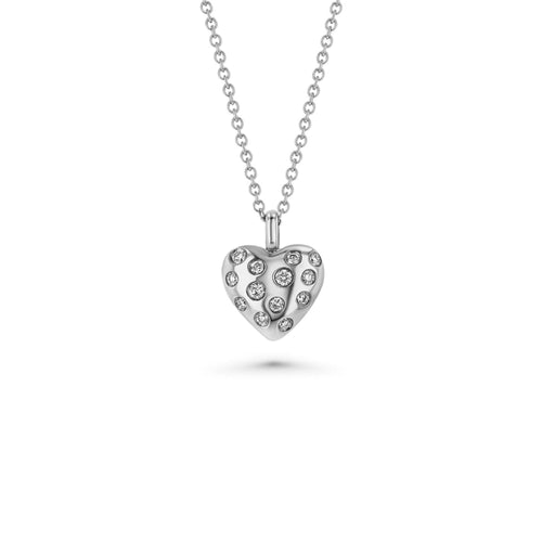 Puffy Heart Diamond Necklace - The Particulars