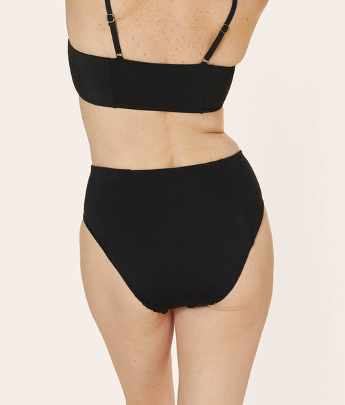 The High - Waisted - Cheeky - Bottom - Flat - Black - The Particulars