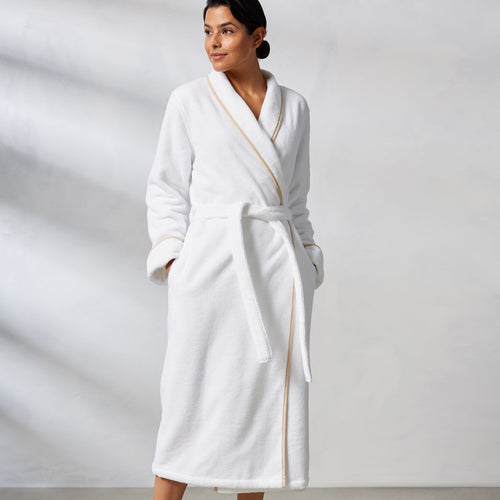 Turkish Cotton Piped Robe - The Particulars