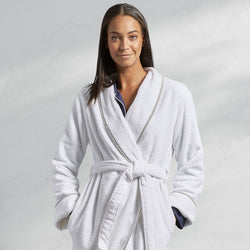 Turkish Cotton Piped Robe - The Particulars