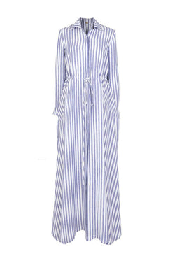 Amalfi Long Dress Striped - The Particulars
