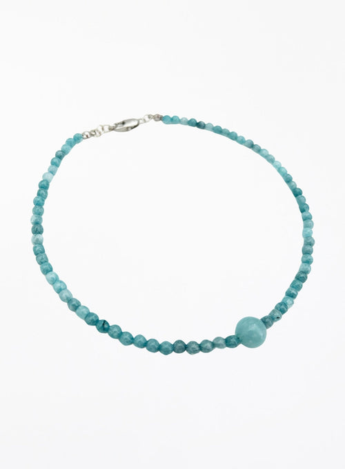 Cari Blue Chalcedony Collar Necklace - The Particulars