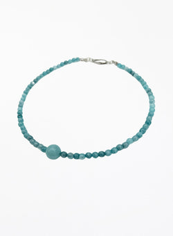 Cari Blue Chalcedony Collar Necklace - The Particulars