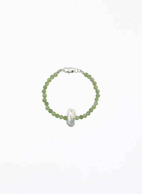 Sereia Green Peridot Pearl Bracelet - The Particulars