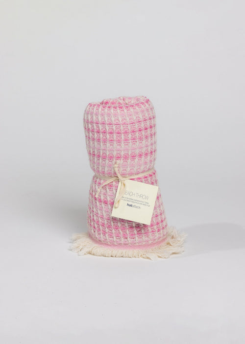 Waffle Beach Throw- Pink - The Particulars